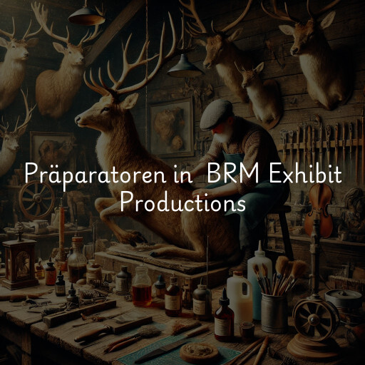 Präparatoren in BRM Exhibit Productions