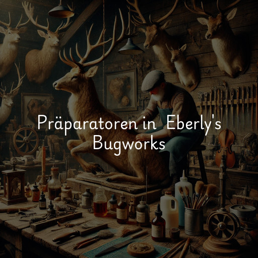 Präparatoren in Eberly's Bugworks