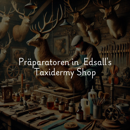 Präparatoren in Edsall's Taxidermy Shop