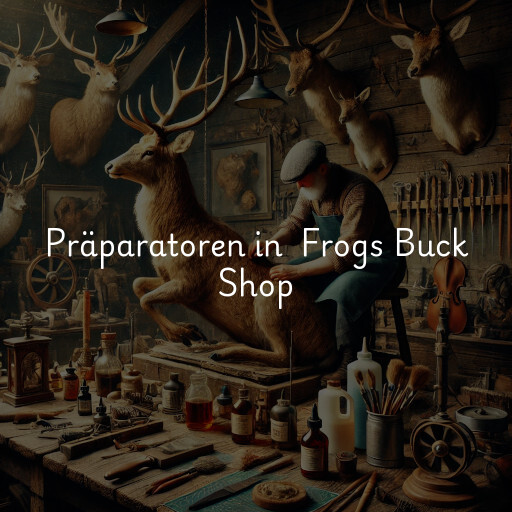 Präparatoren in Frogs Buck Shop