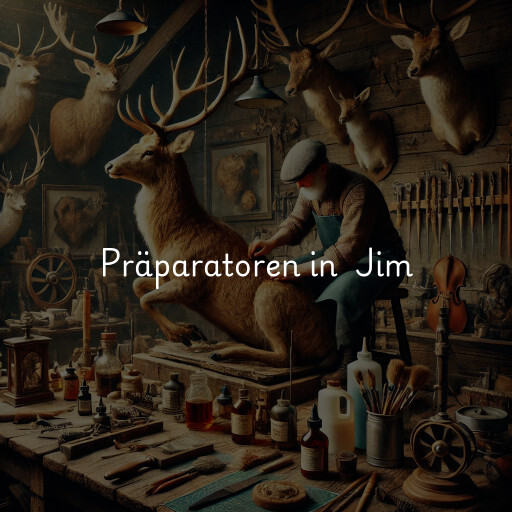 Präparatoren in Jim & Sons Taxidermy