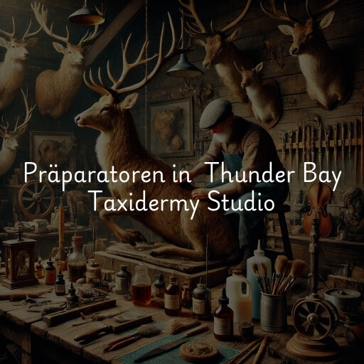 Präparatoren in Thunder Bay Taxidermy Studio