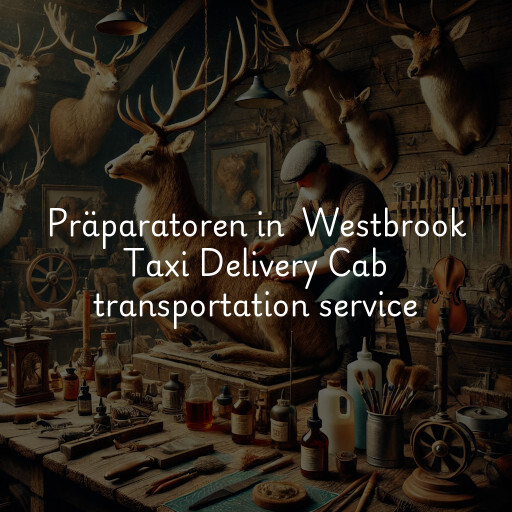 Präparatoren in Westbrook Taxi Delivery Cab  transportation service