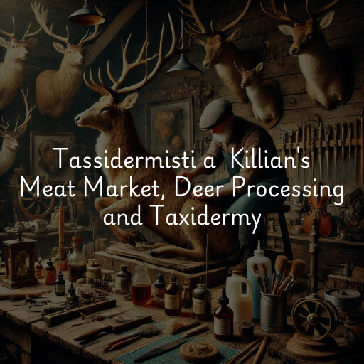 Tassidermisti a Killian's Meat Market, Deer Processing and Taxidermy