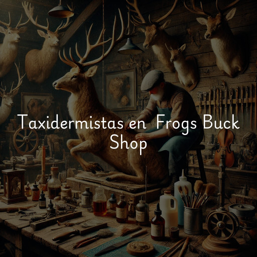 Taxidermistas en Frogs Buck Shop